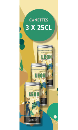 LEON 7° - Boisson aromatisée à base de vin gazéifiée