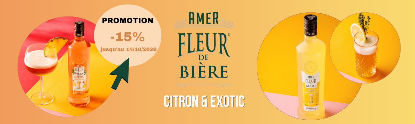 PROMO ! AMERS Fleur de Bière CITRON et EXOTIC